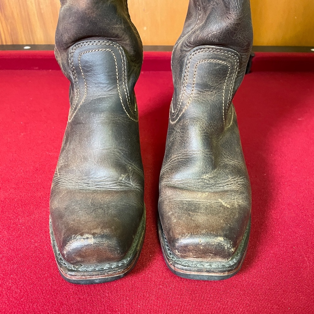 Frye Dark Brown Leather Boots - Picture 2 of 8